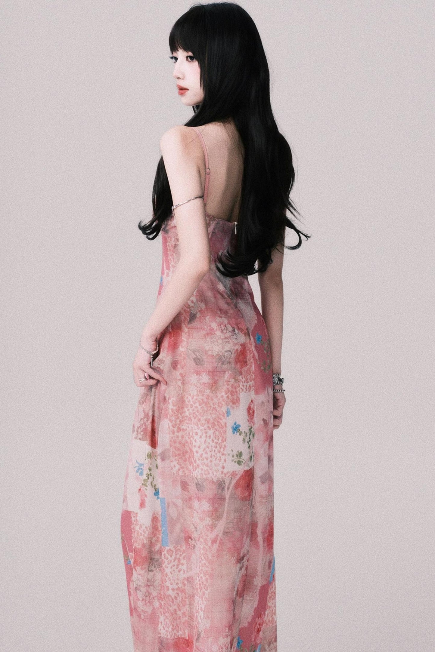 Floral Halter Beach Dress