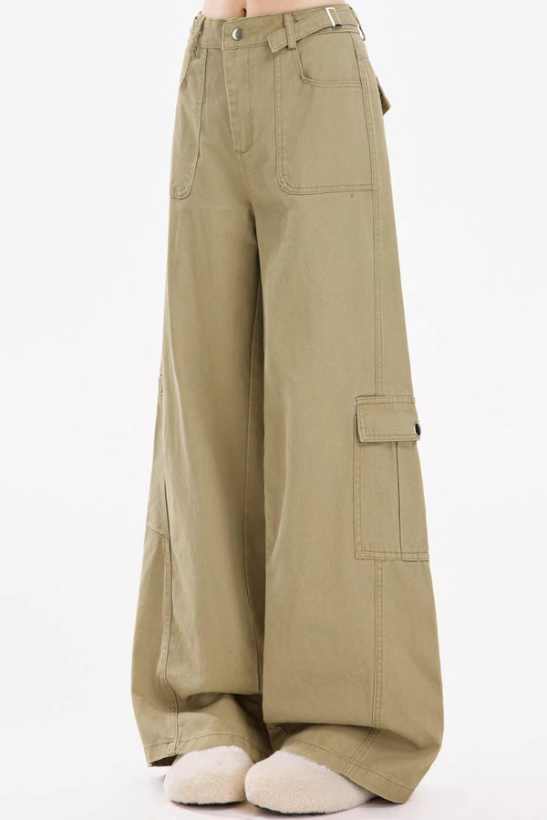 Retro Denim Wide-Leg Jeans