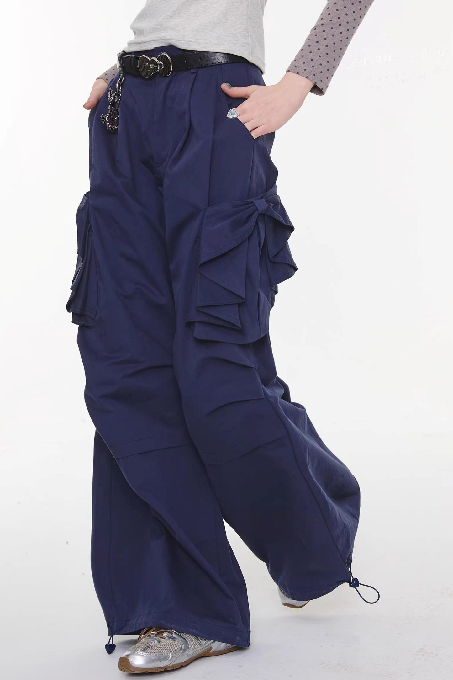 Bow Detail Cargo Pants