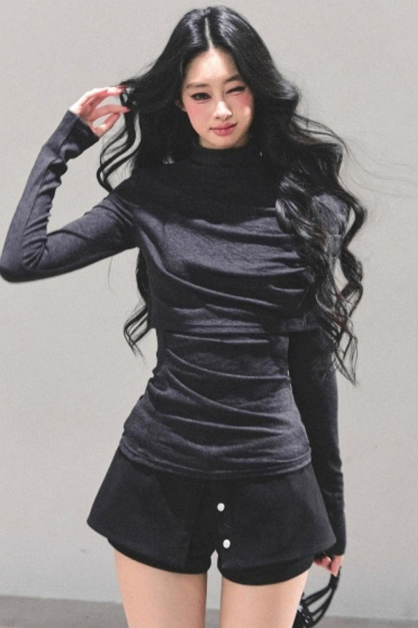 Silent Echoes Gray Top