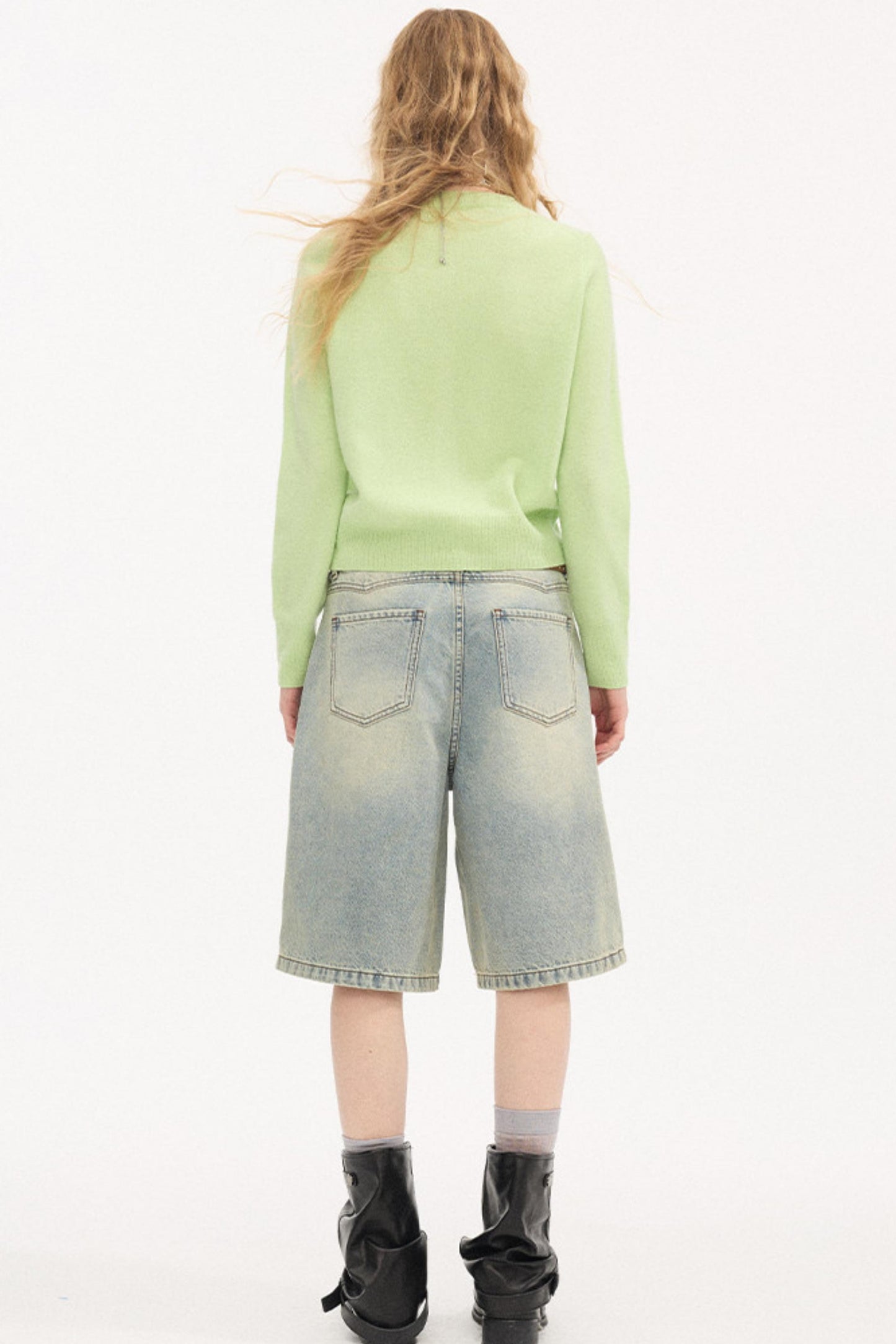 Embroidered Grape Wool Sweater