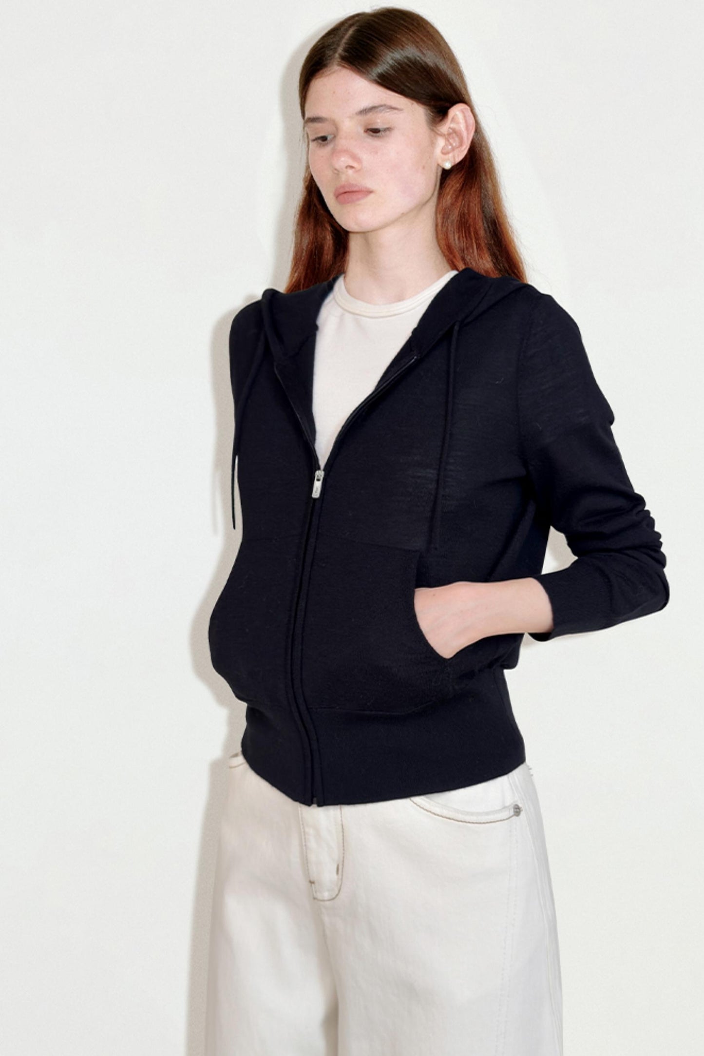Soft Wool Hooded Sweatshirt
