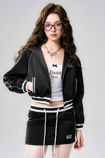 Butterfly Bow Jacket & Half Skirt Set-Up