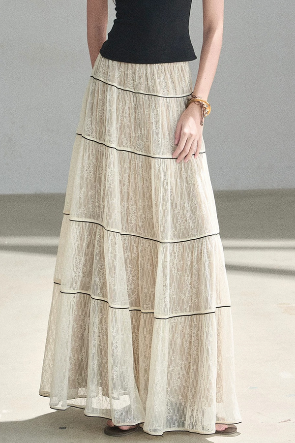 Through the Fog Lace Skirt