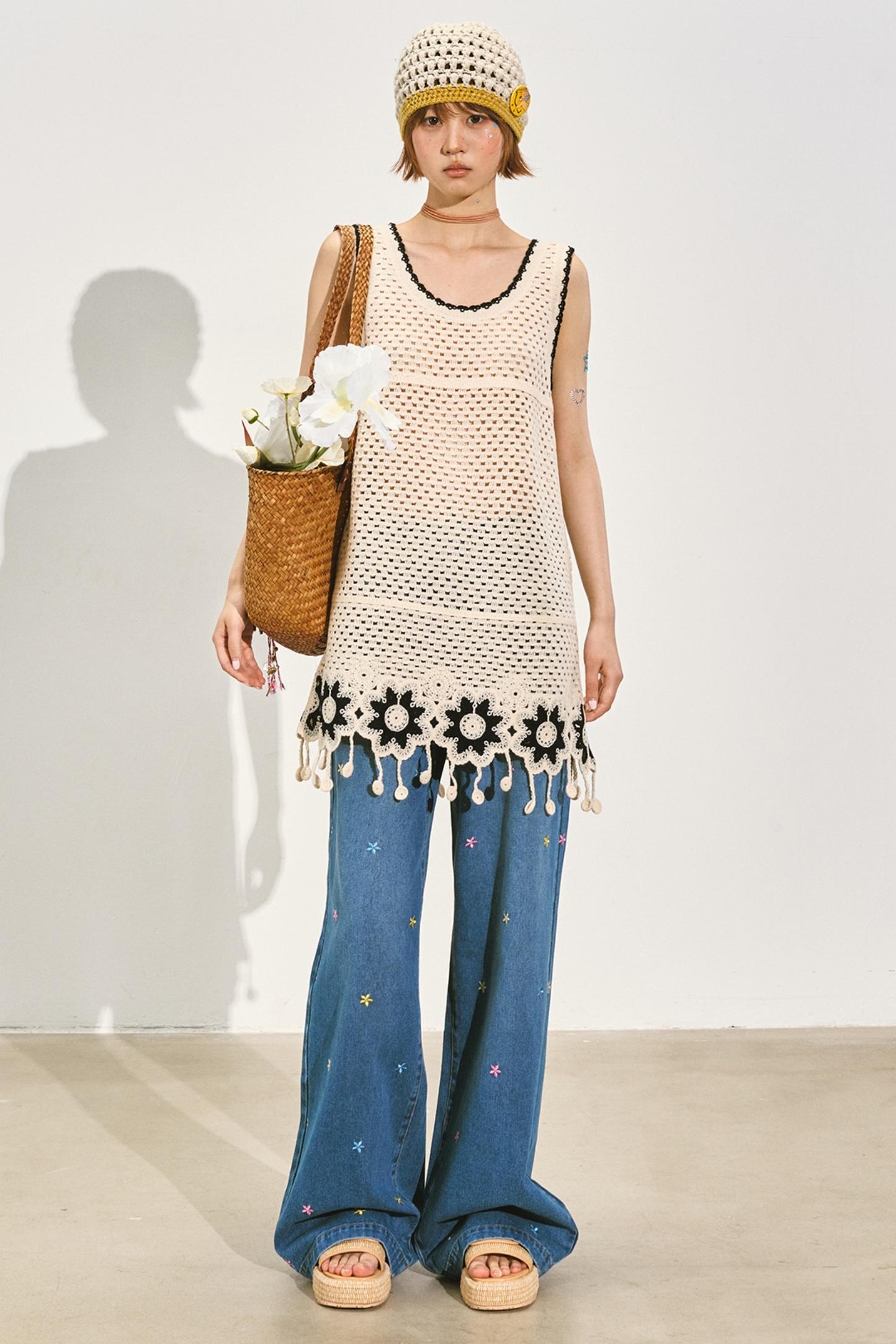 Chic Crochet Lace Midi Top