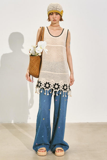 Chic Crochet Lace Midi Top