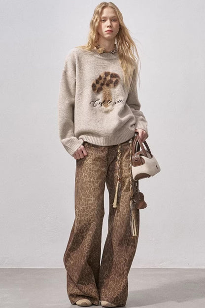 Mushroom Knit Sweater