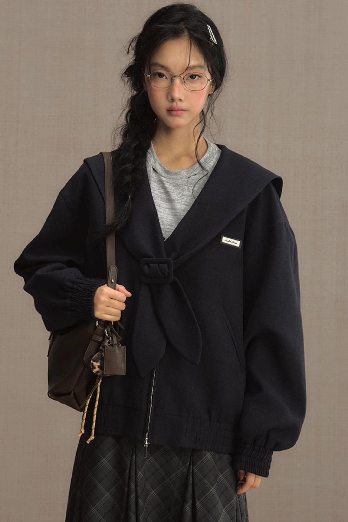 Mariner Navy Cropped Jacket