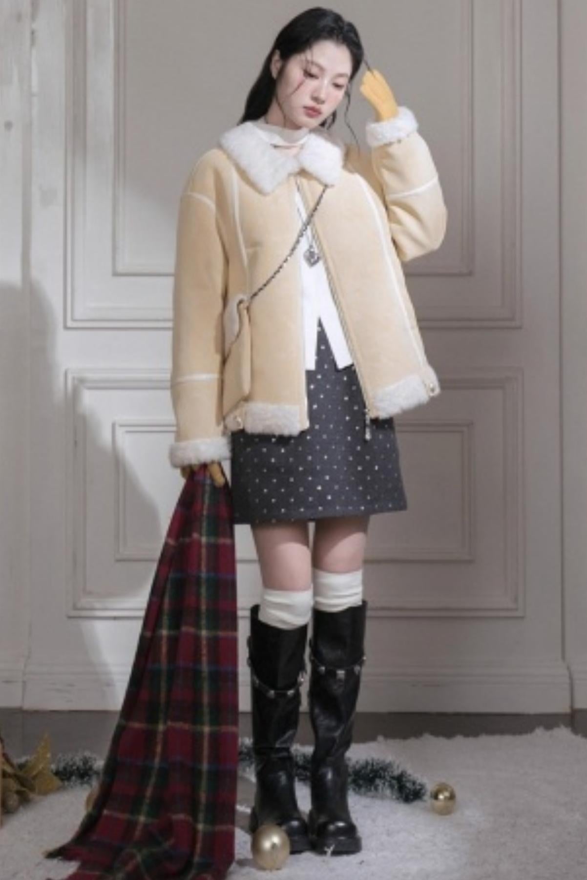 Dark Night Woolen Skirt