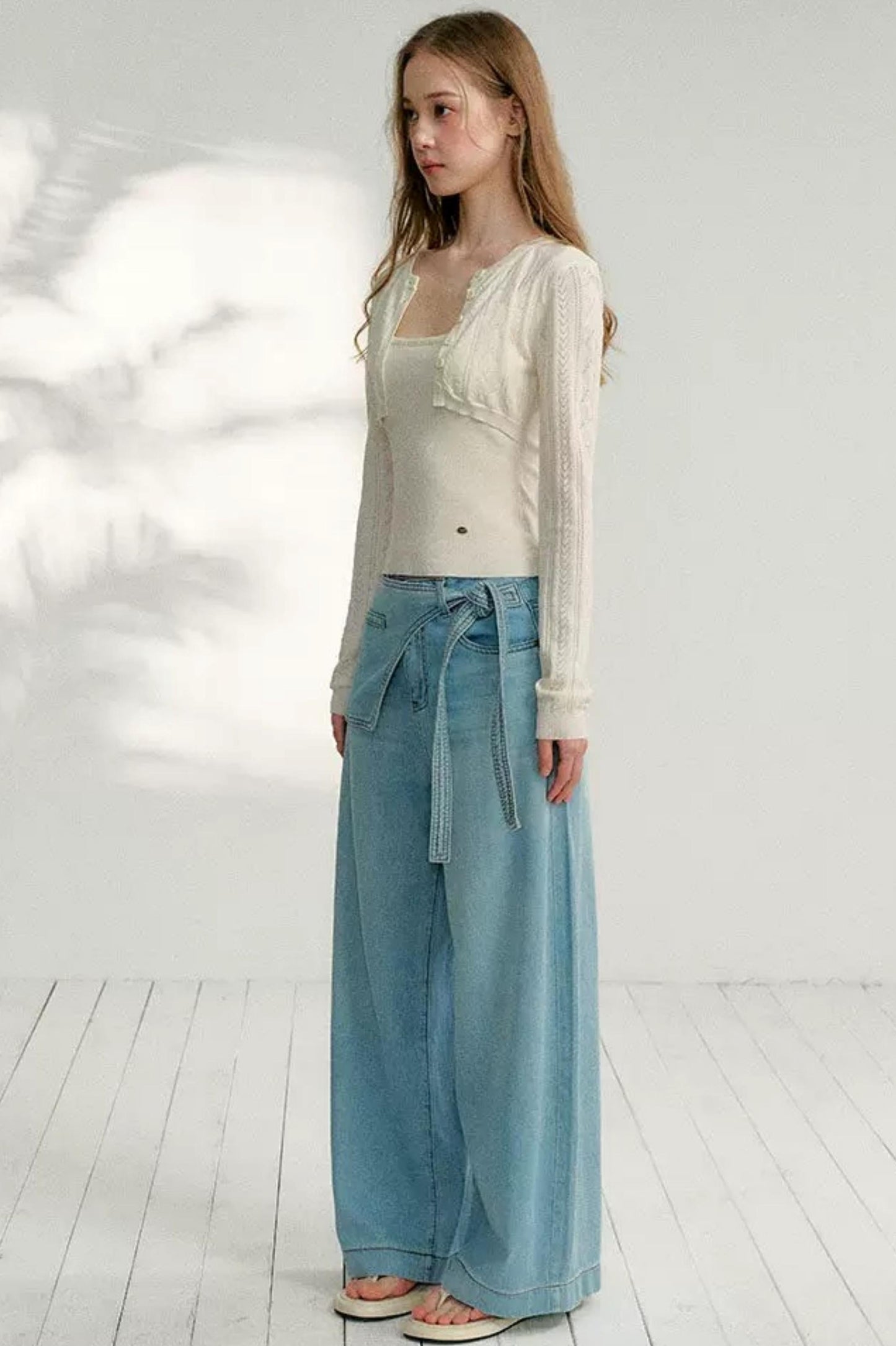 Jacquard Knit Cardigan Top Set-Up