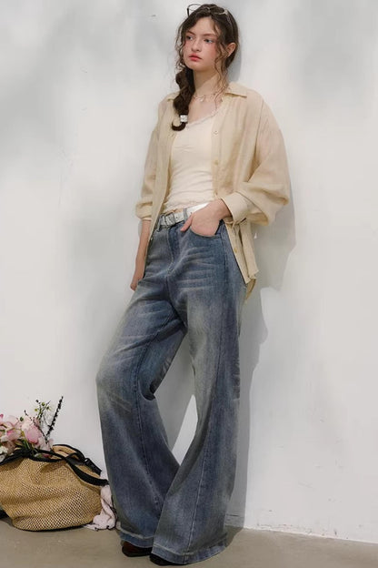 Little Cat Paw Denim Pants