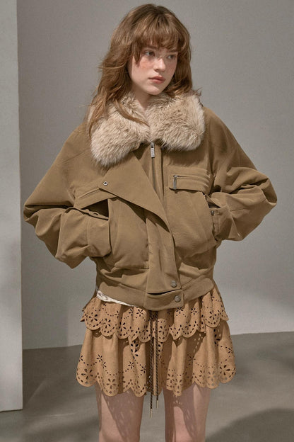 Cascading Vintage Short Skirt