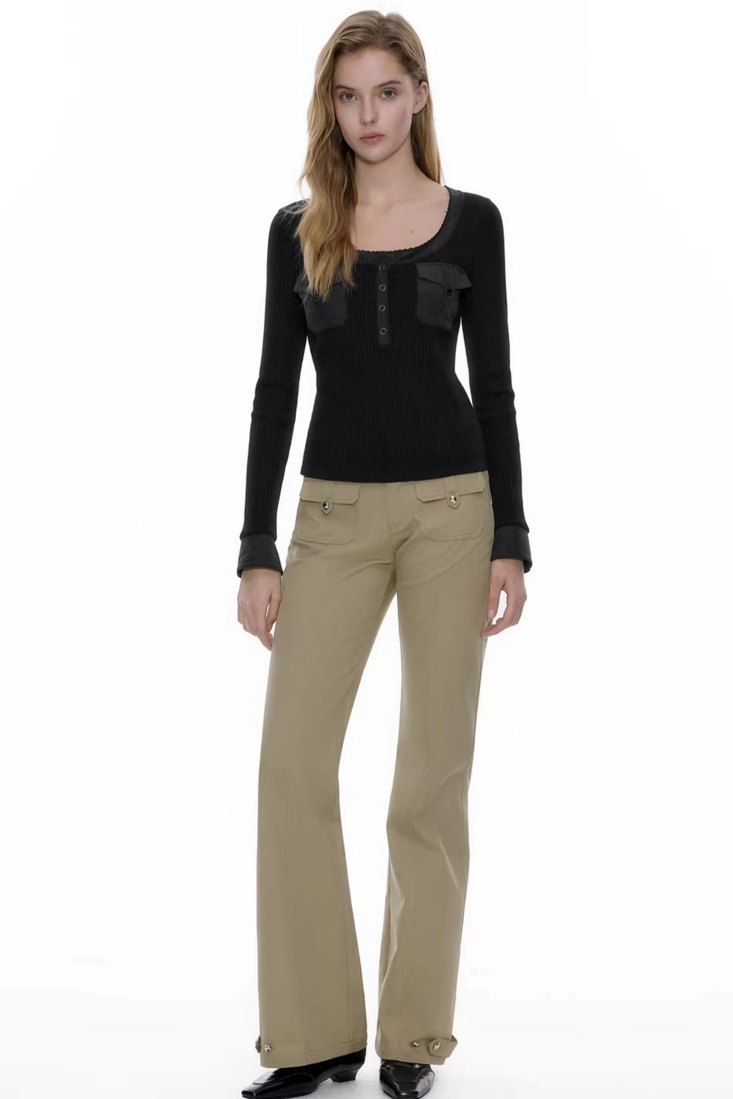 Henry Collar Knit Top