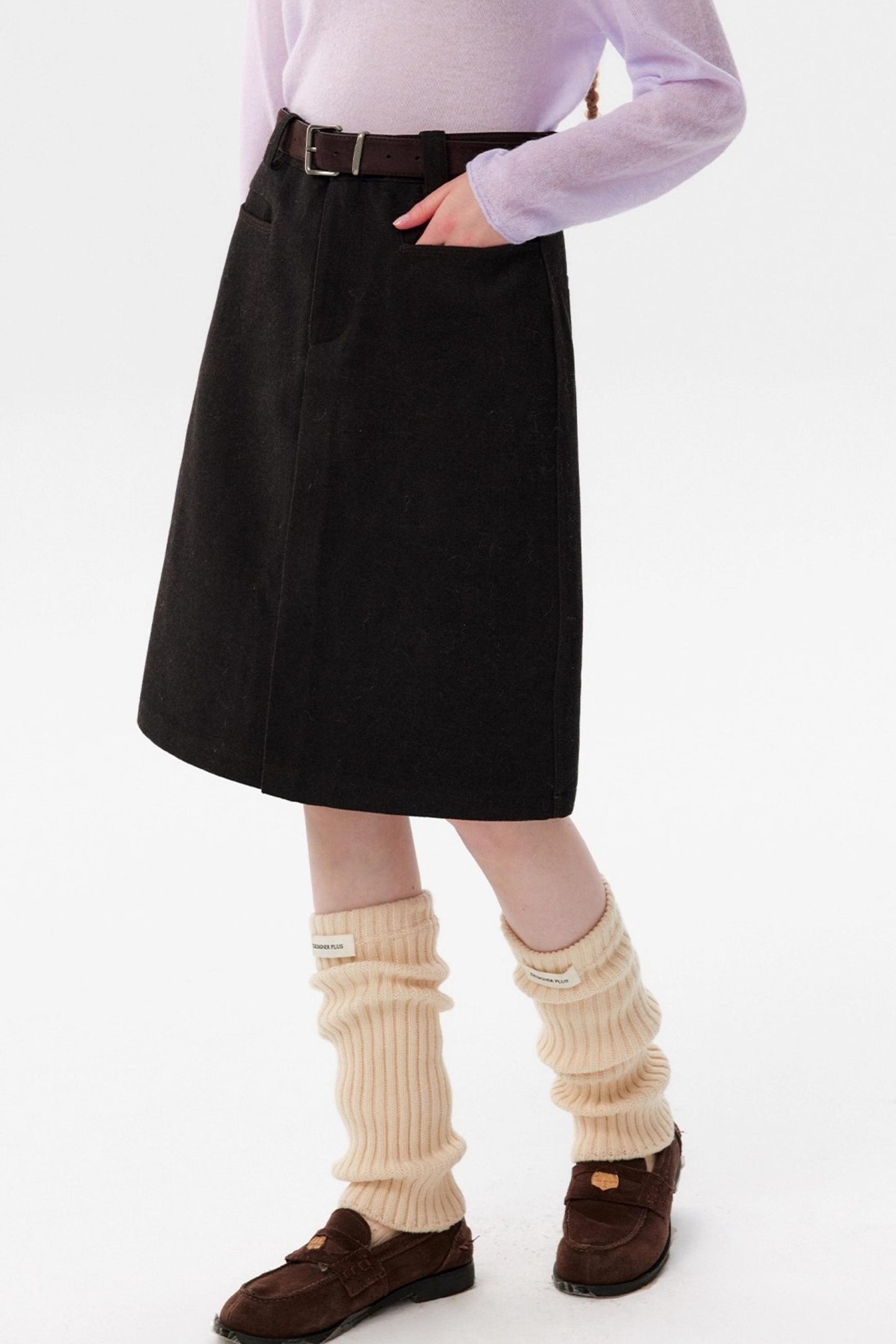 Retro Warm Wool Skirt