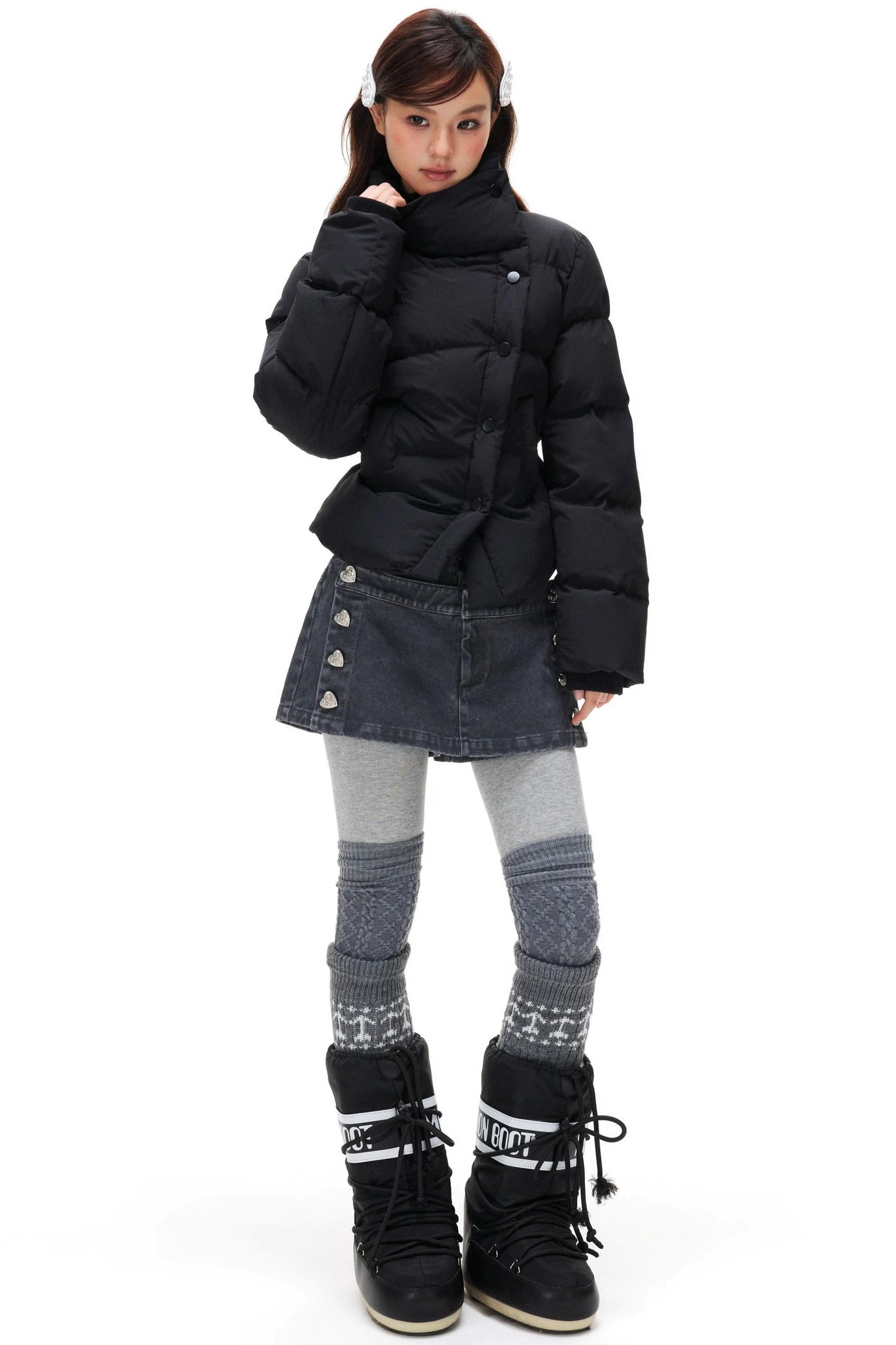 Enzyme Wash Twill Skirt Pants