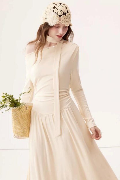 Off-Shoulder Knit Dress