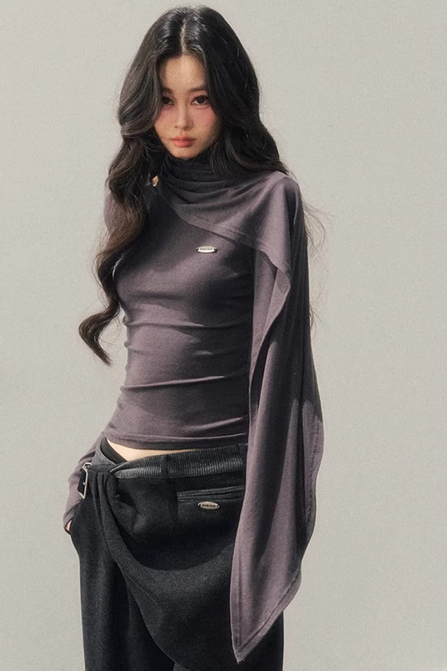 Long-Sleeved Wool Winter Top