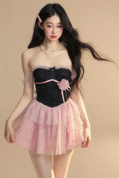 Slim Fit Cake Skirt Dress