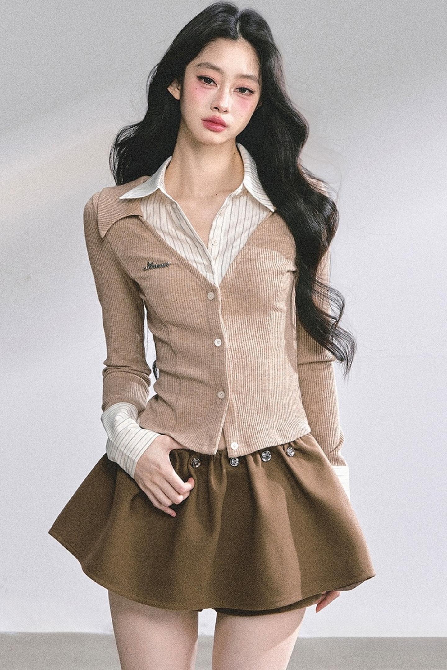 Autumn Striped Polo Shirt