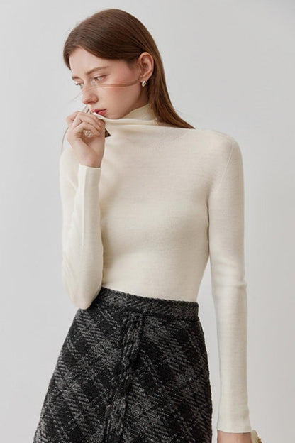 High Neck Knit Base Layer Sweater