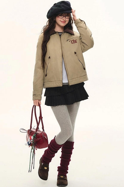 Retro Embroidered Cotton Jacket