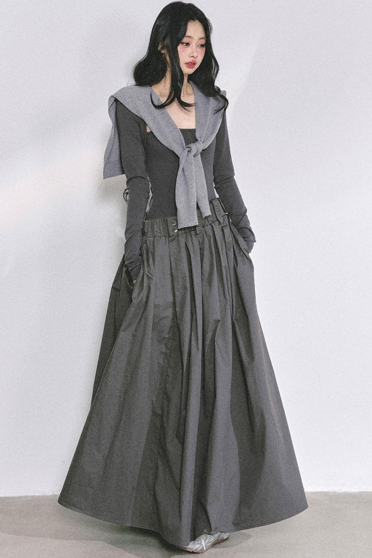 French Slimming Long Dress