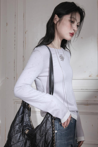 One-Line Wool Sweater