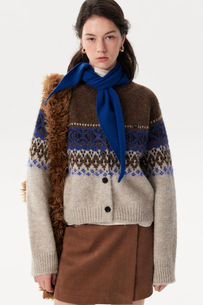 Fair Isle Knitted Jacket