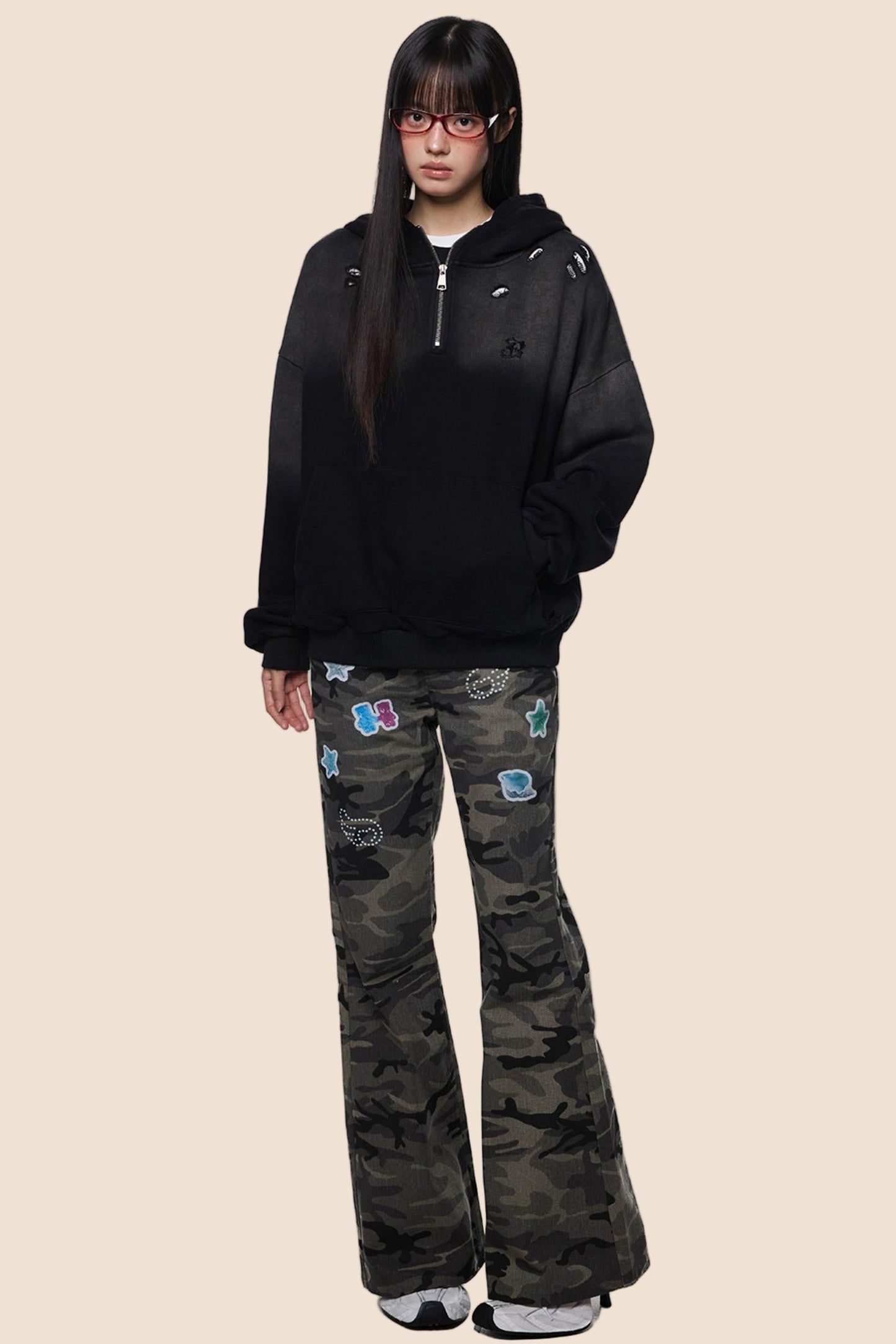 Vintage Distressed Sweat Jacket