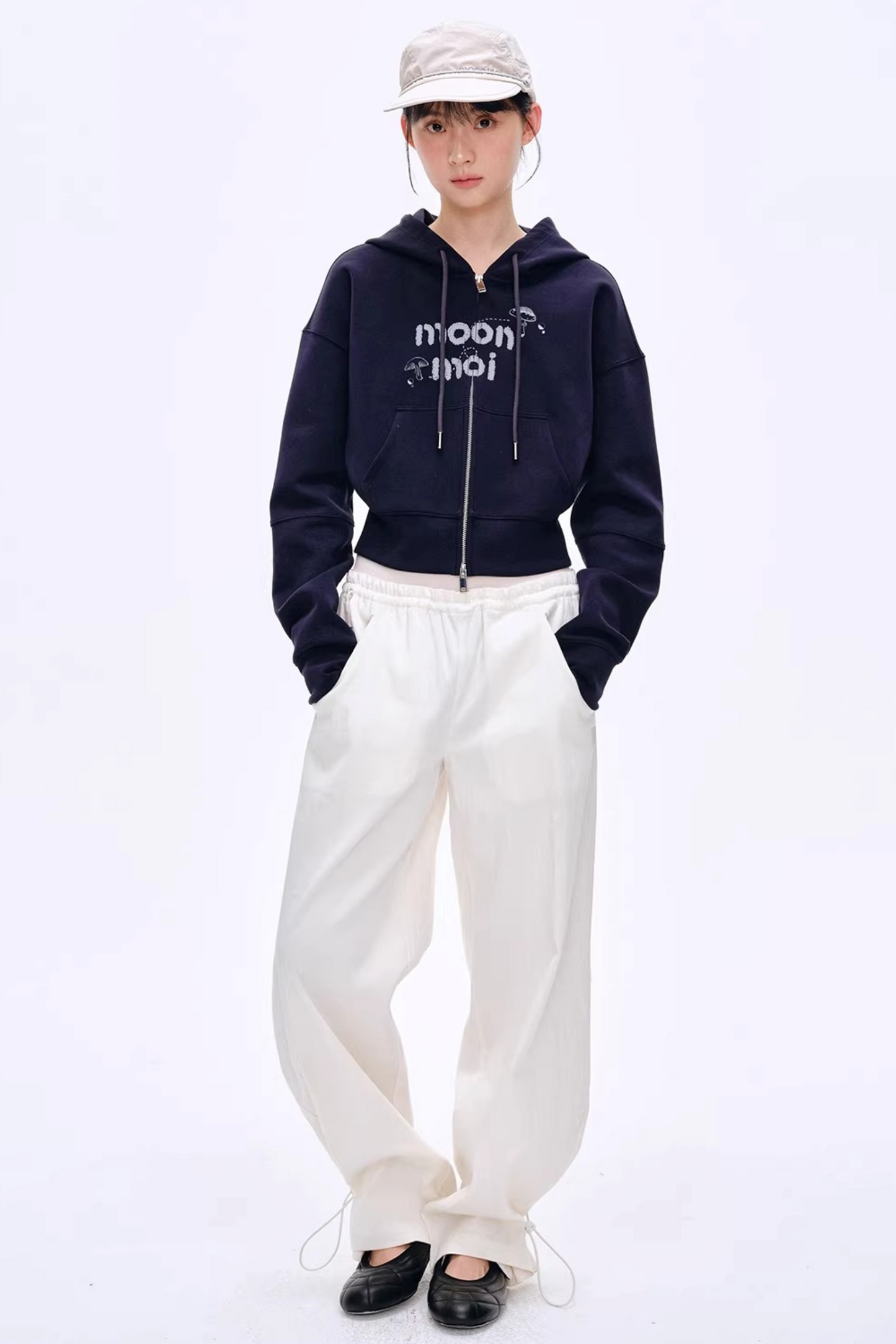 Lyocell Blend Color-Block Pants