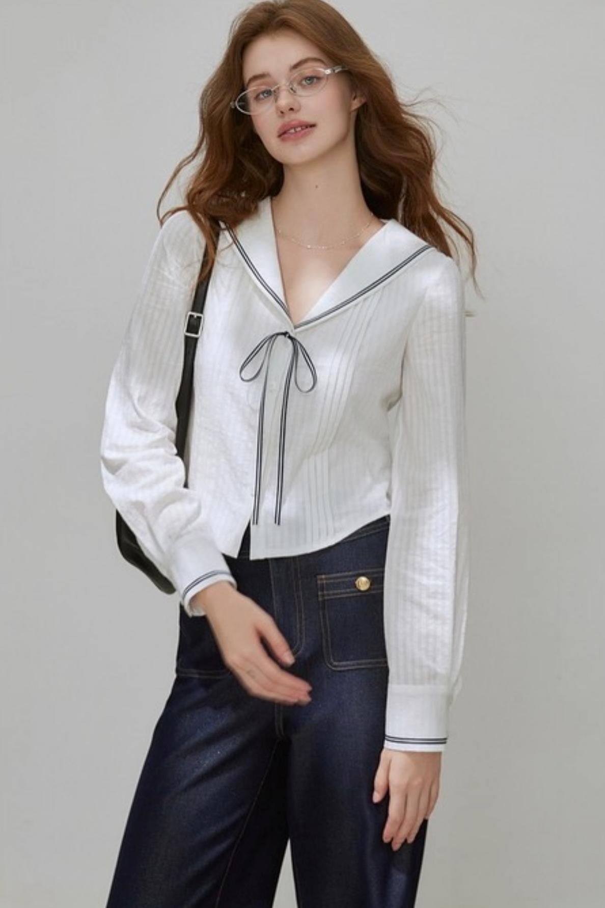 Basic Thin Maritime Casual Shirt