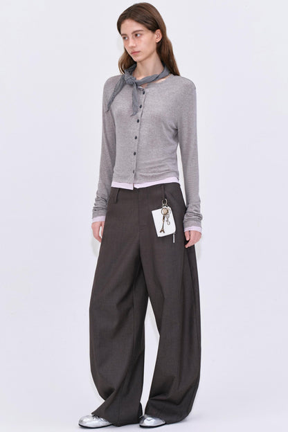 Lyocell Linen Color-Blocked T-Shirt