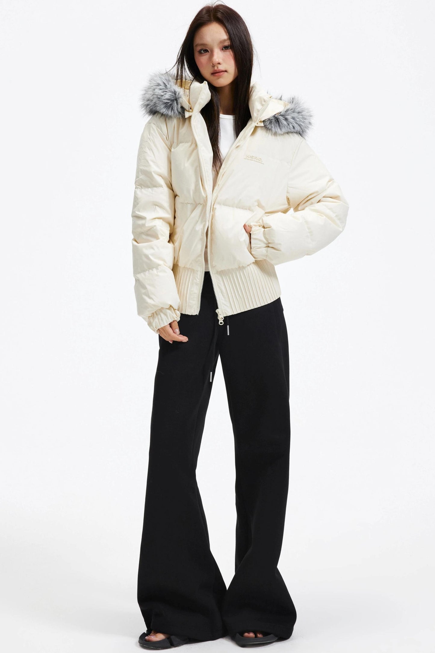 Hooded Fur Collar Down Jacket