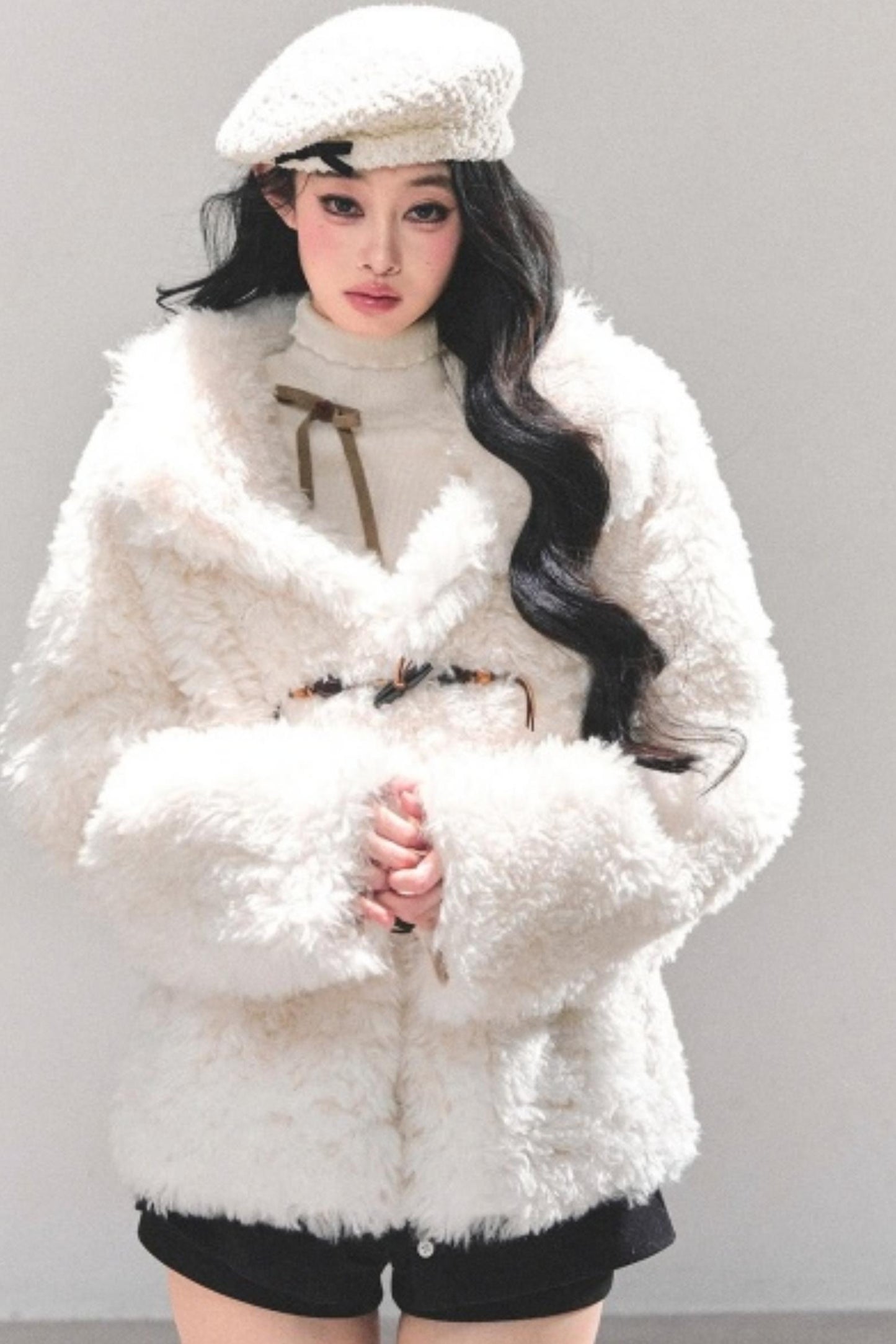 Soft Lamb Fur Winter Coat