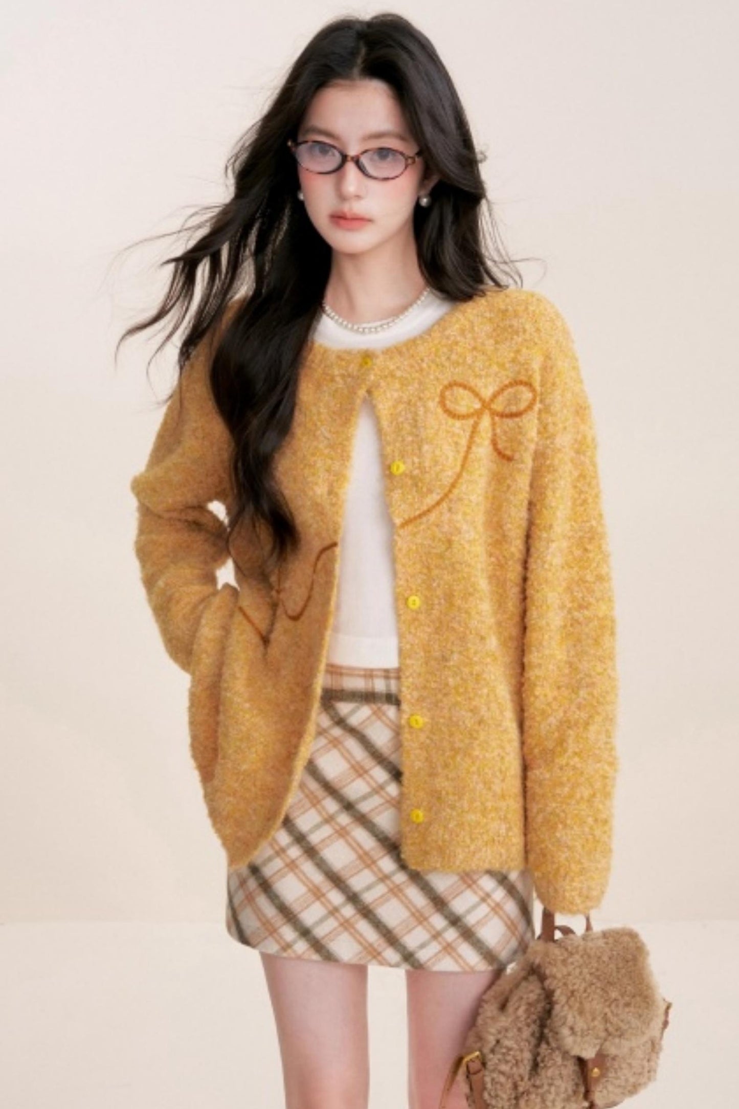 Retro Plaid Woolen Skirt