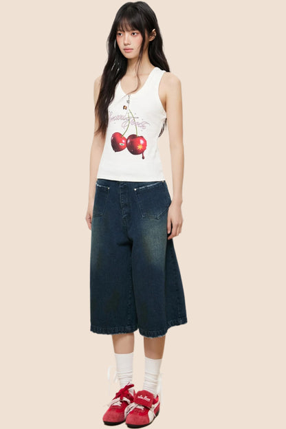 Cherry Blossom Sleeveless Top