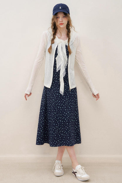 White Luxe Lace Cardigan