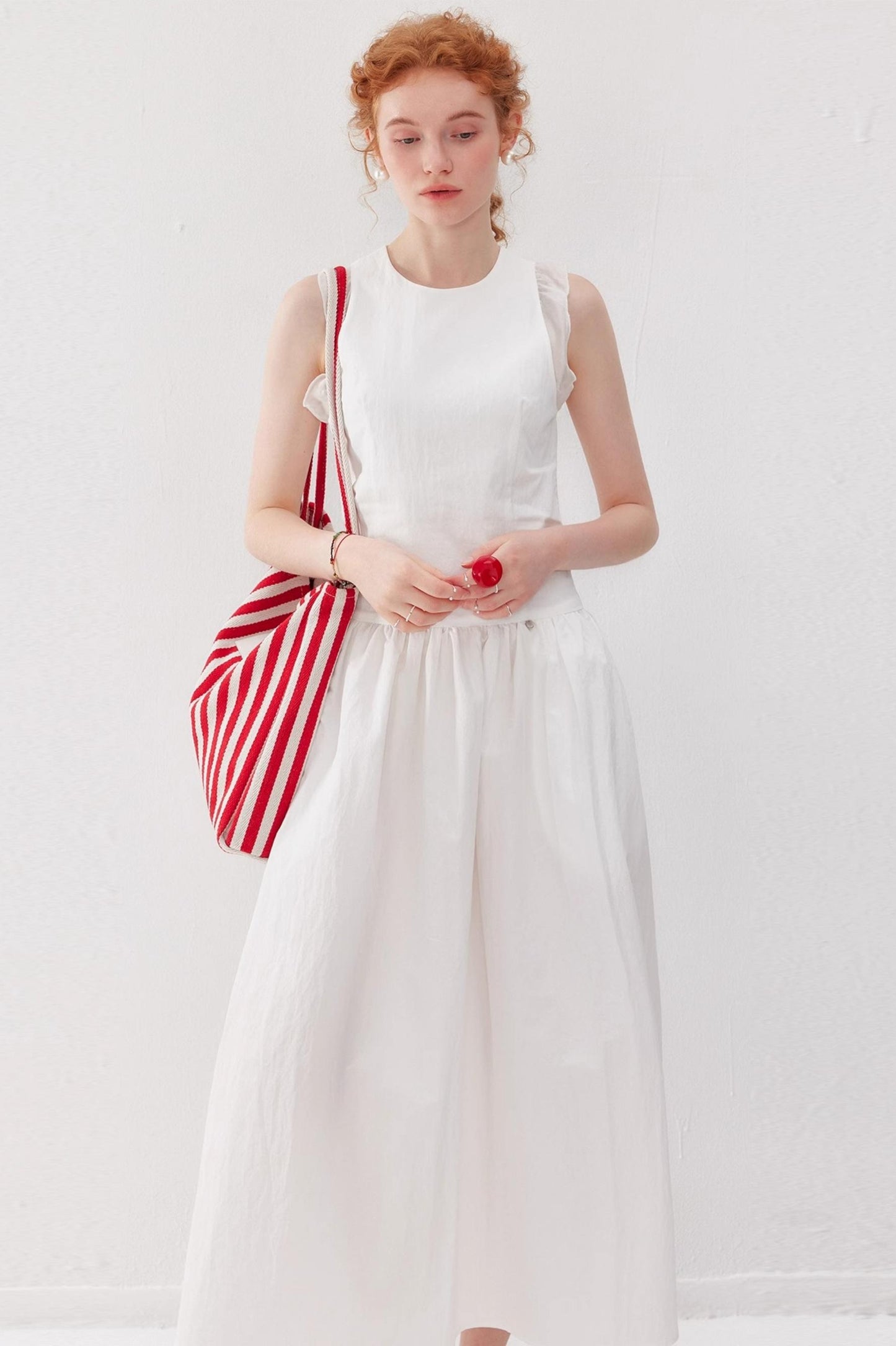 Pleated Tank Dress