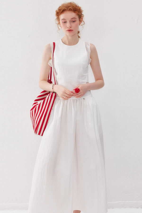 Pleated Tank Dress