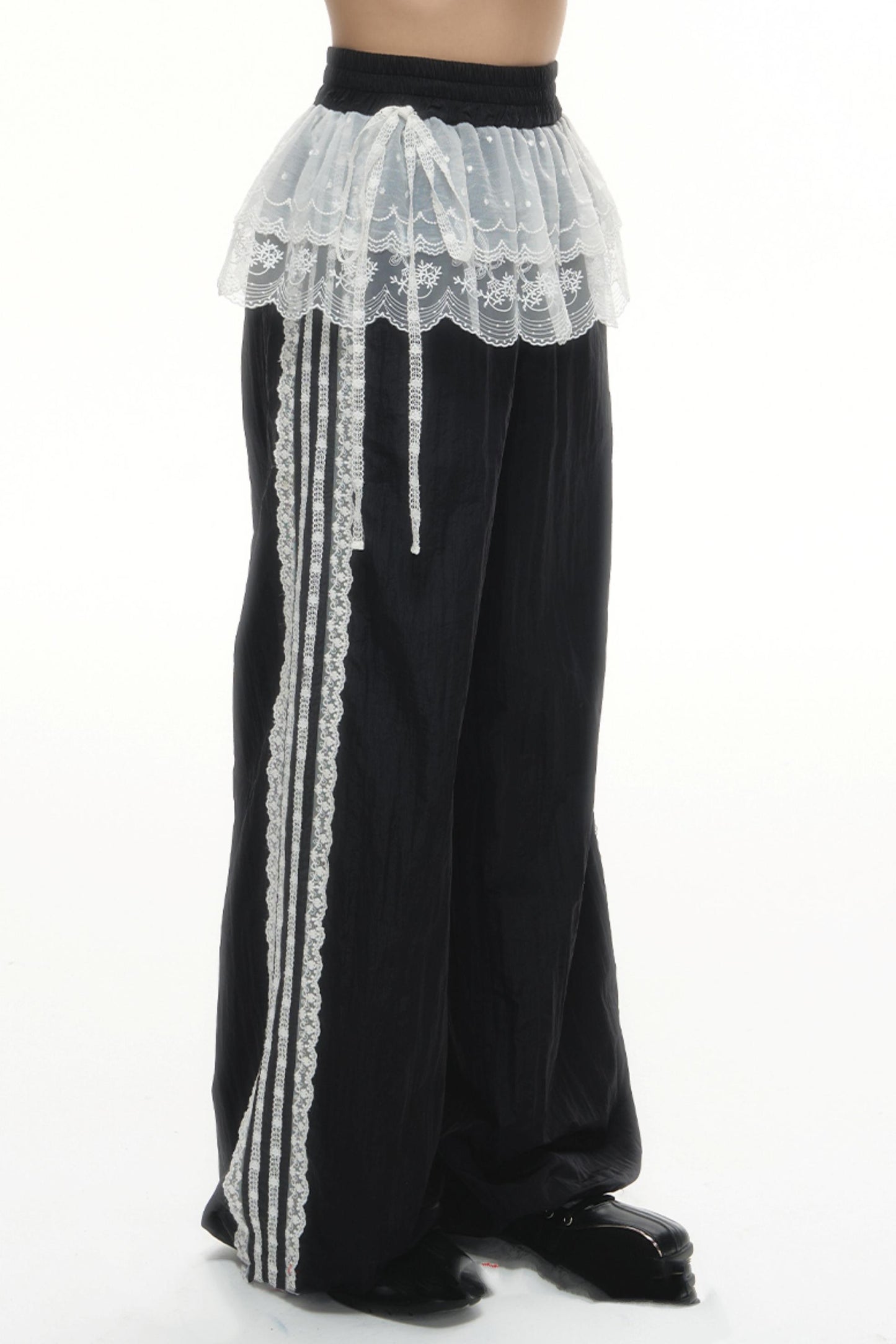 Wide-Leg Lace Summer Sweatpants