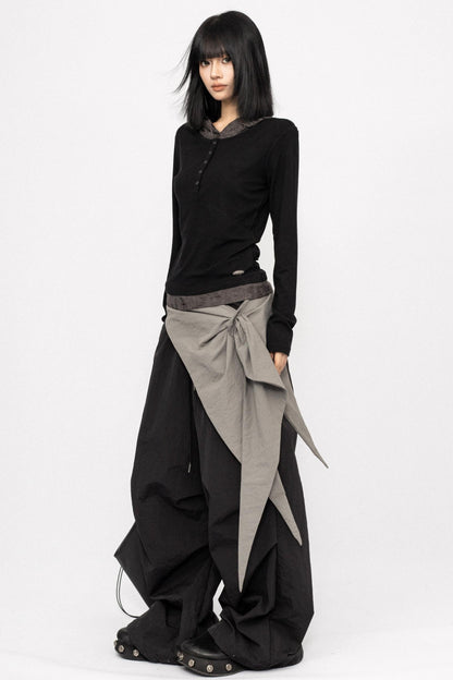 American Retro Long Sleeve Hooded Top