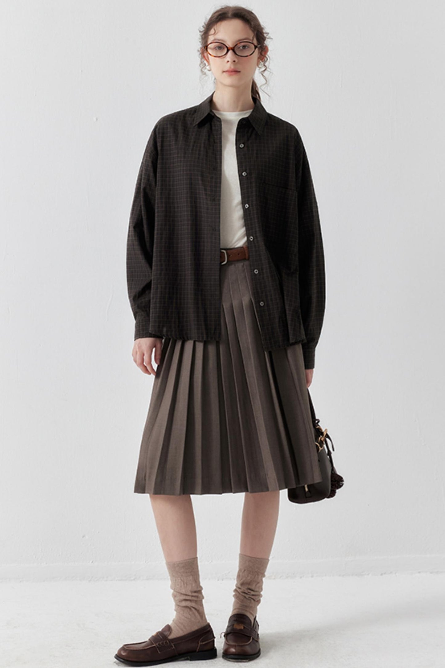 Summer Pleated High-Waisted Skirt