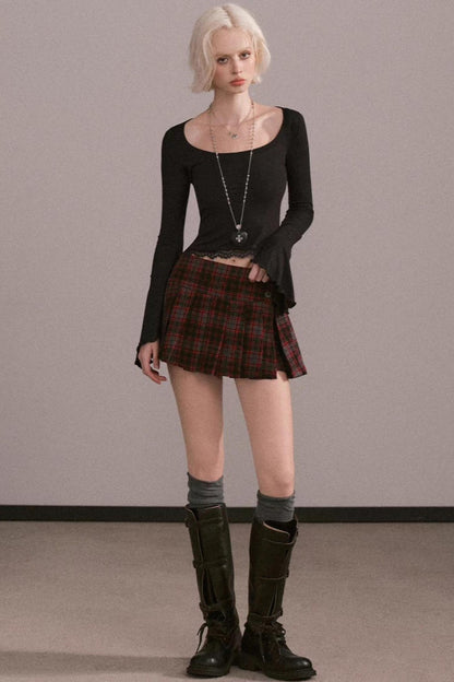 Backless Flared Sleeve Top