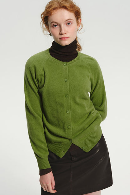 Avocado Green Wool Knitted Top