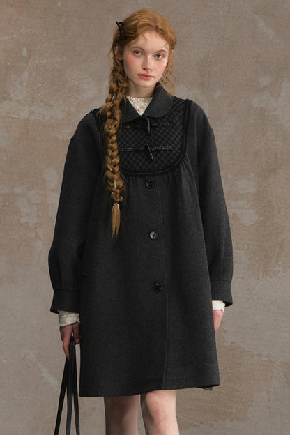 Sweetheart Pane Woolen Jacket Shawl Set-Up