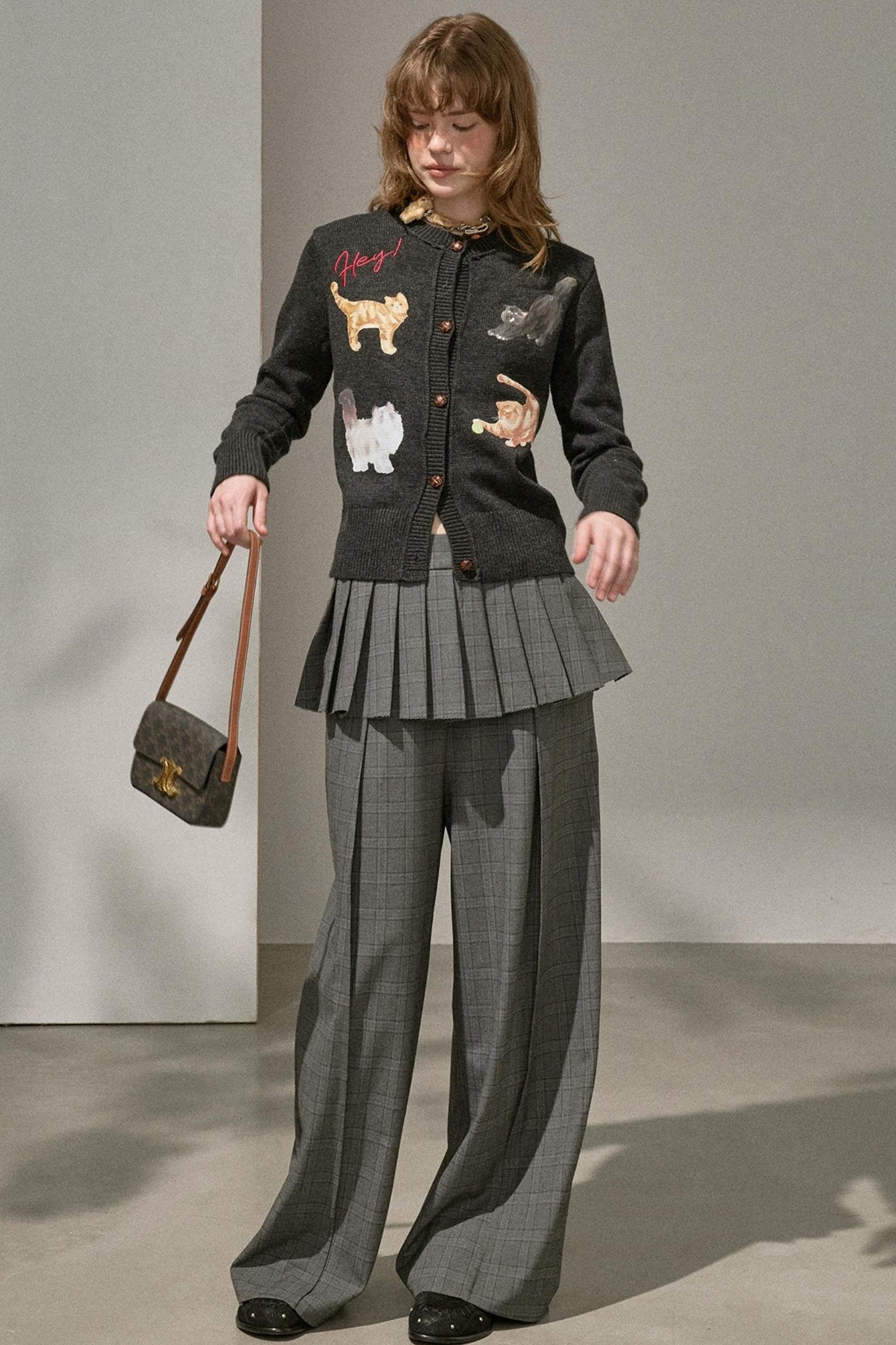 Sweet Kitten Knitted Cardigan