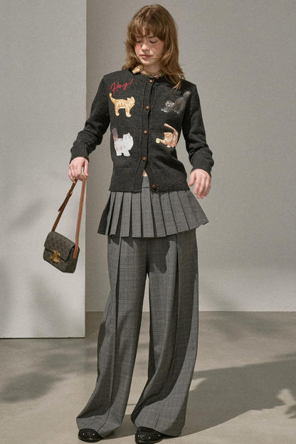 Sweet Kitten Knitted Cardigan