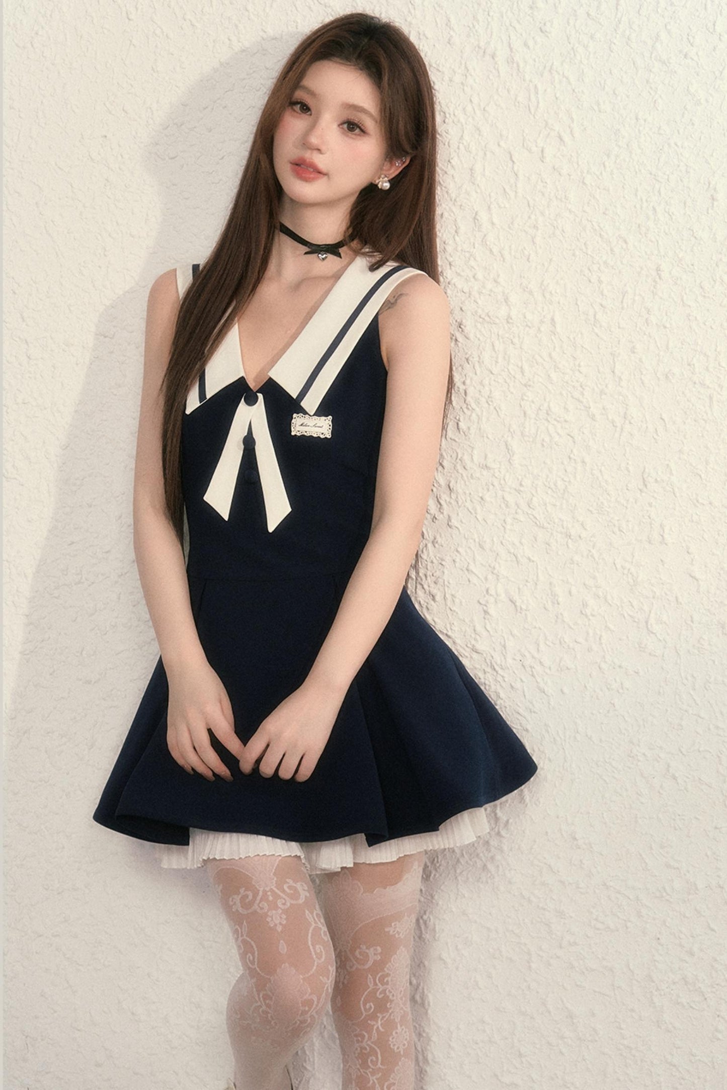 Gray Daughter Navy A-Line Dress
