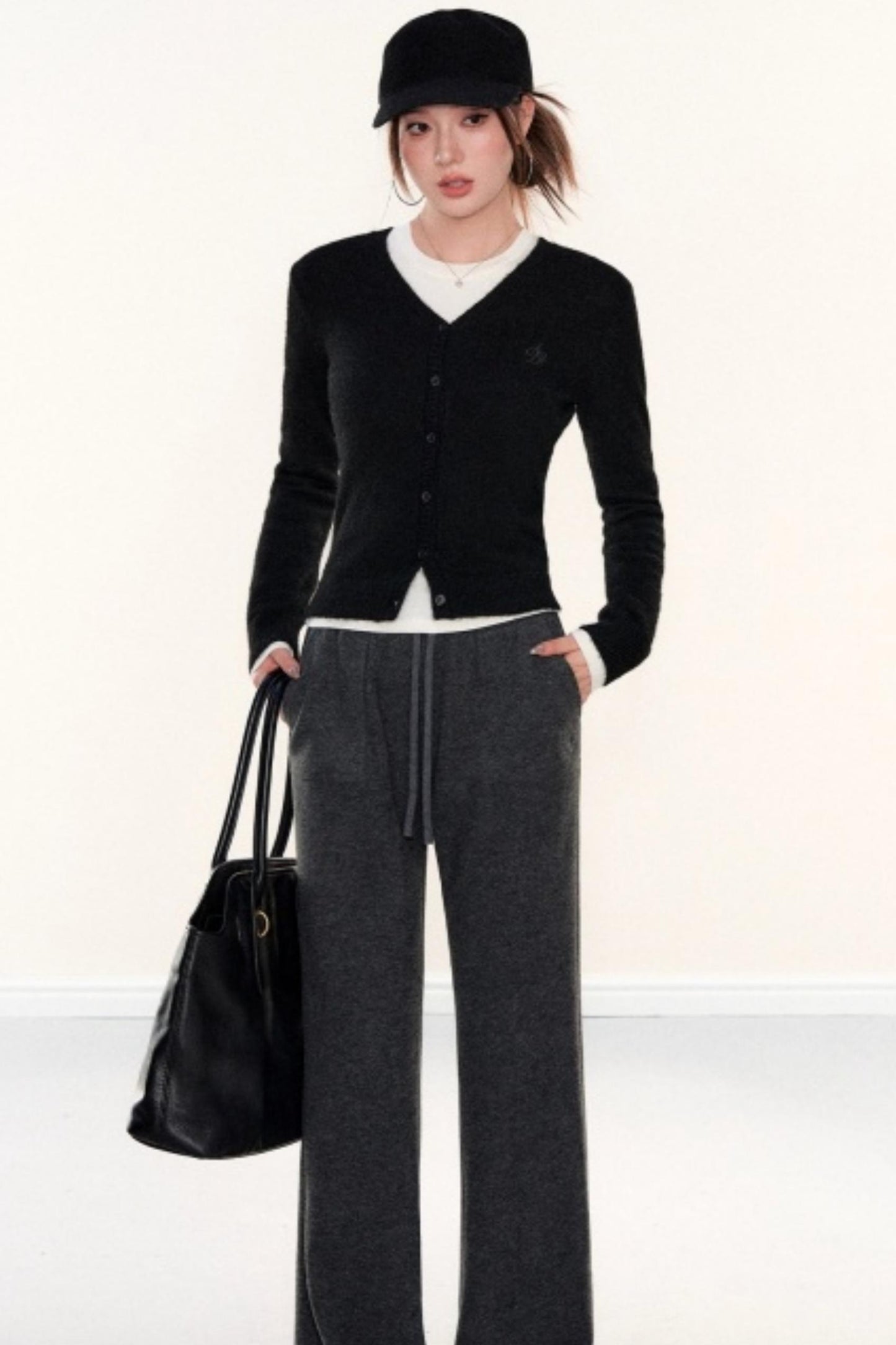 Slim-Fit Knitted Cardigan