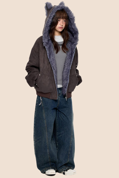 Soft Suede Chain Jacket